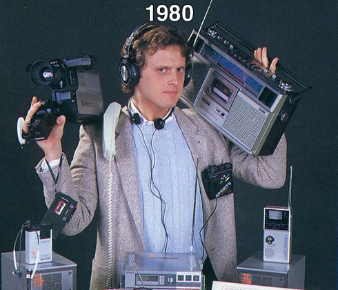 ¿Cuántos aparatos de hace 20 ó 30 años hubiésemos necesitado para emular las funciones de un móvil actual?