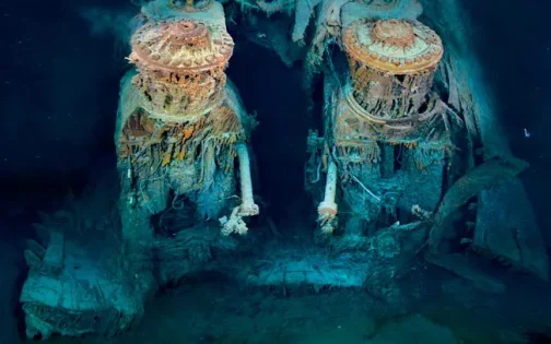 Los motores del RMS Titanic a 3.800 metros de profundidad