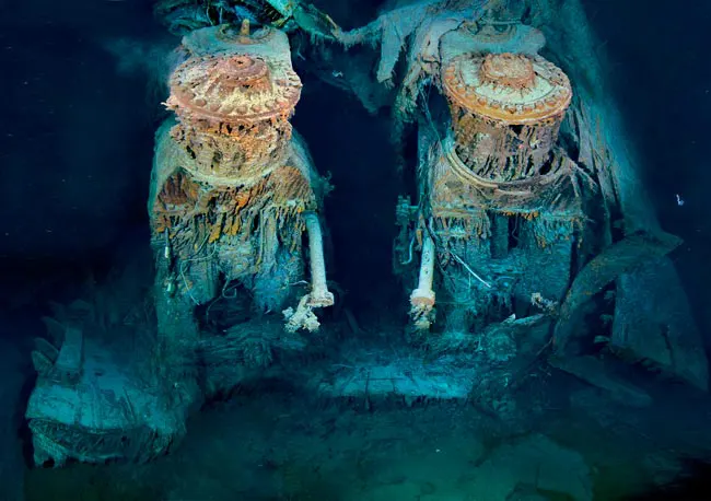 Los motores del RMS Titanic a 3.800 metros de profundidad