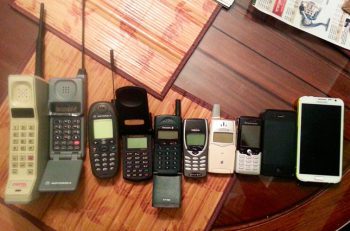30 años de teléfonos móviles resumidos en una fotografía