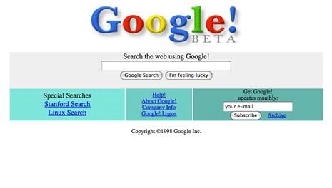 Google en 1998