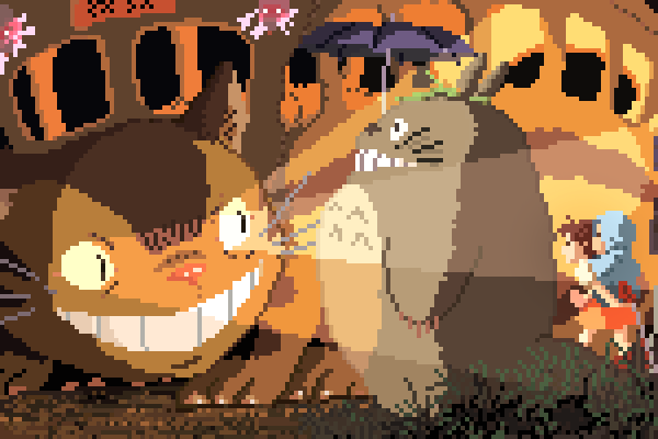 Homenaje pixelado al Studio Ghibli