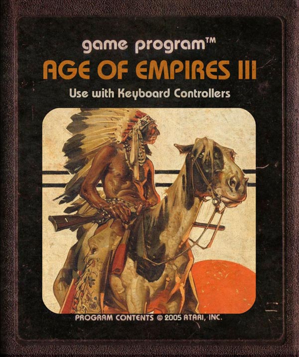 Videojuegos modernos como cartuchos de Atari - Age of Empires 3