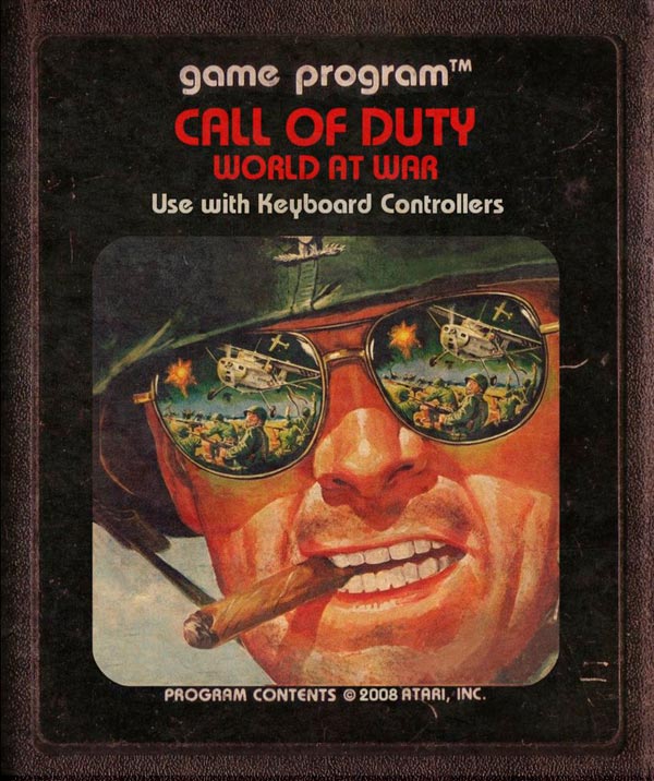 Videojuegos modernos como cartuchos de Atari - Call of Duty