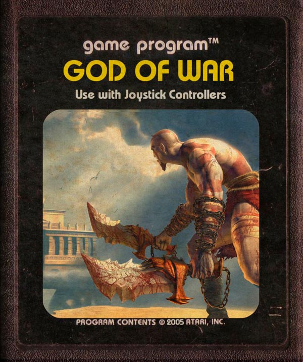 Videojuegos modernos como cartuchos de Atari - God of War