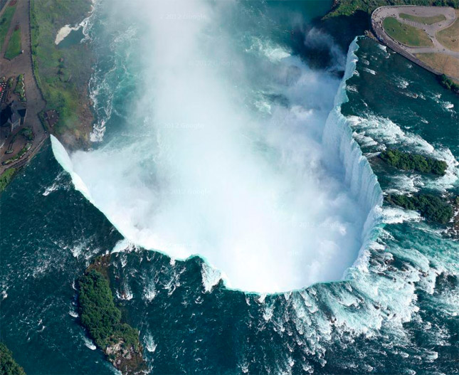 Las Cataratas del Niágara vistas desde los aires