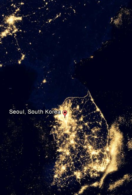 La miseria extrema de Corea del Norte reflejada desde el espacio