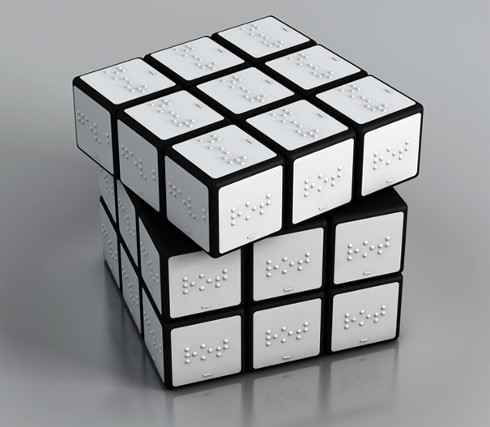 Un cubo de Rubik para ciegos