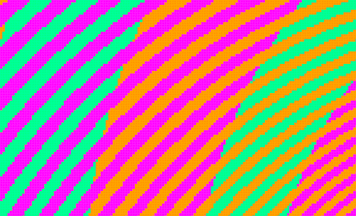Efecto óptico: las espirales verdes y azules son del mismo color