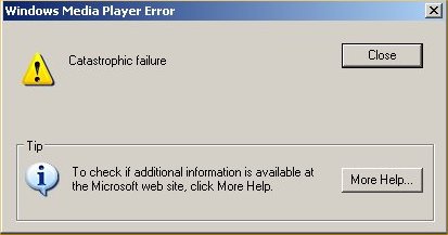 Error catastrófico Error catastrófico