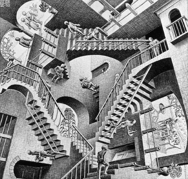 Relatividad - M. C. Escher