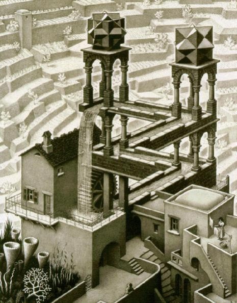 M.C. Escher - Waterfall