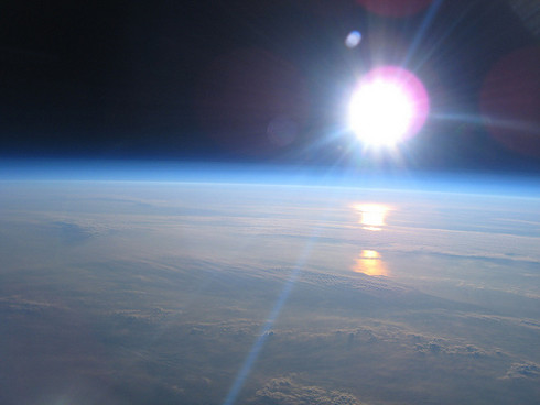 Fotografías propias de la NASA tomadas desde un pequeño globo de helio