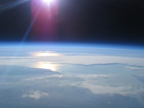 Fotografías propias de la NASA tomadas desde un pequeño globo de helio