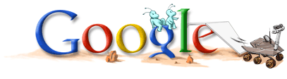 Logo de Google dedicado a la misión Spirit