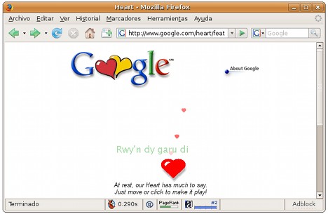 Google San Valentín