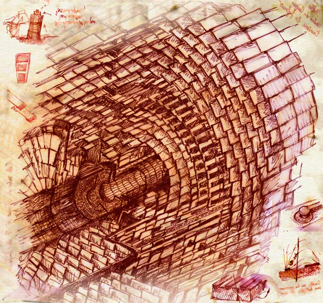 El Gran Colisionador de Hadrones como Leonardo da Vinci lo hubiese pintado