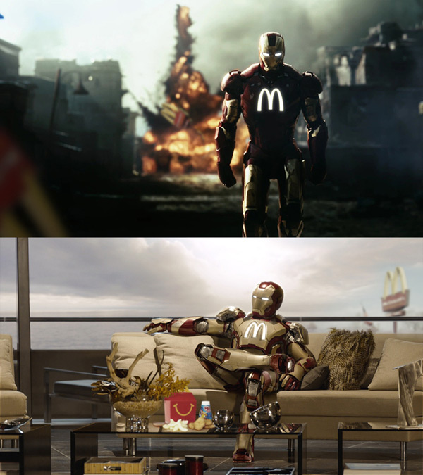 Iron Man patrocinado por McDonald's