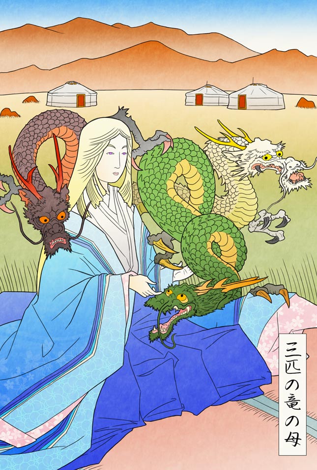 Imágenes de Juego de Tronos al estilo tradicional japonés