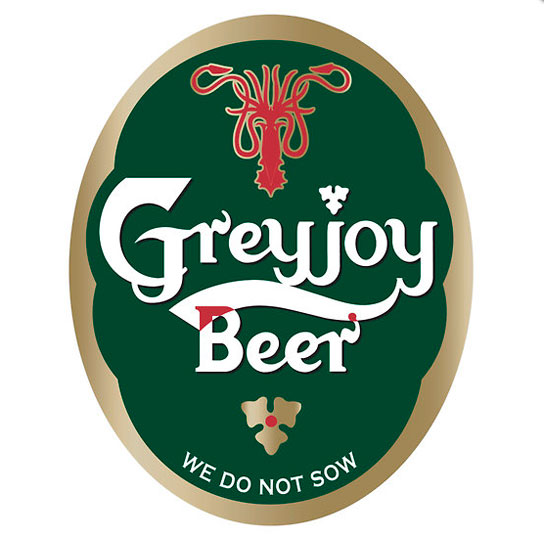 Estandarte de la casa Greyjoy convertido en una marca de cerveza