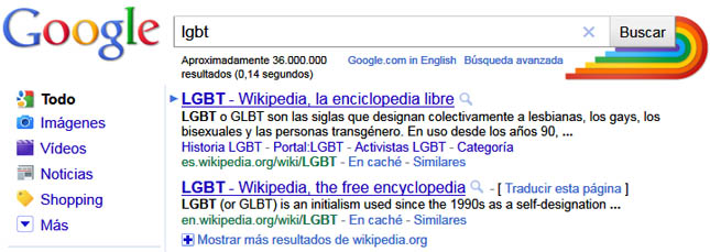 Google se une a la celebración del Orgullo Gay