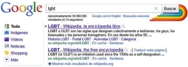 Google se une a la celebración del Orgullo Gay