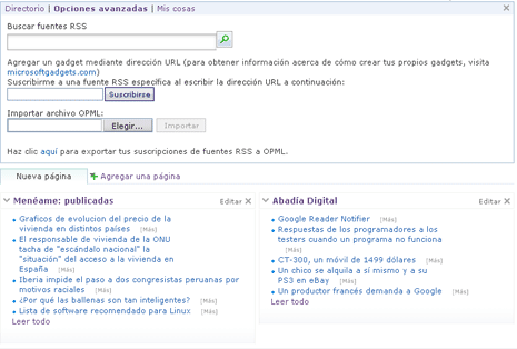 Personalizar Live.com Personalizar Live.com