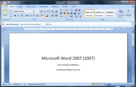 Microsoft Word 2007