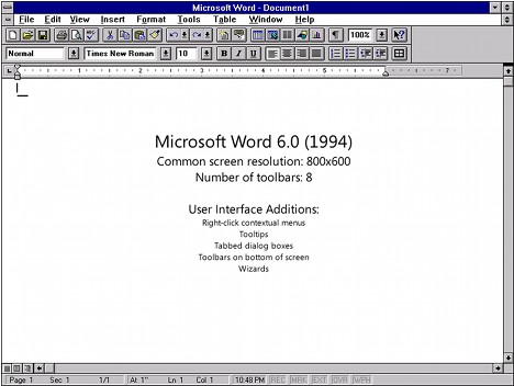 Microsoft Word 6.0