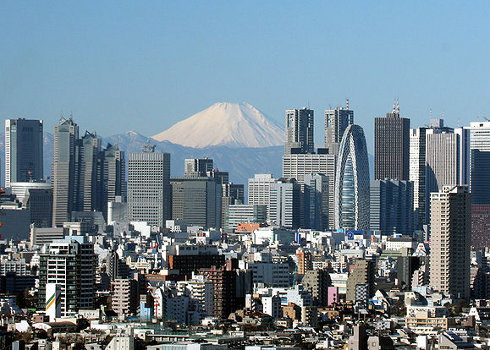 El Monte Fuji visto desde Tokio