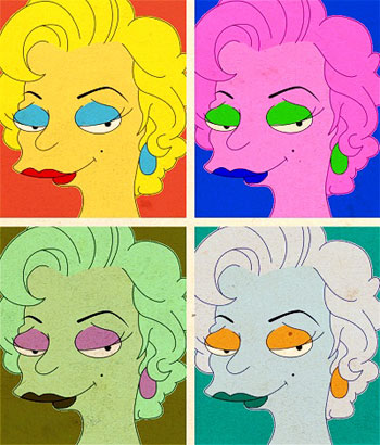 Obras de arte al estilo Simpson