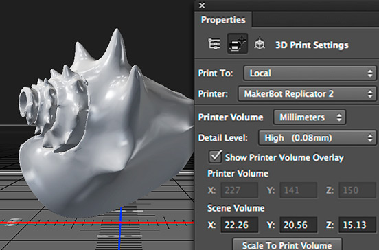 Photoshop CC permite ahora imprimir modelos en 3D