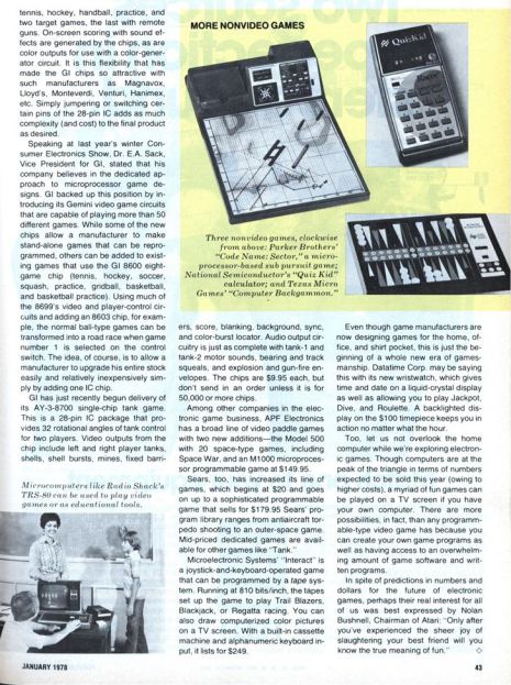 Reportaje de 1978 de la revista Popular Electronics