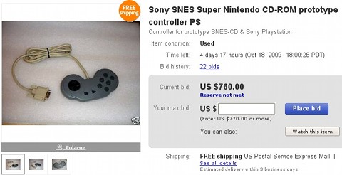 Subastan en eBay un mando del SNES CD, el periférico que nunca fue