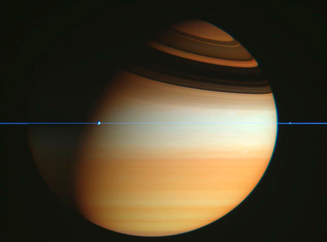 Espectacular imagen de Saturno sin sus anillos