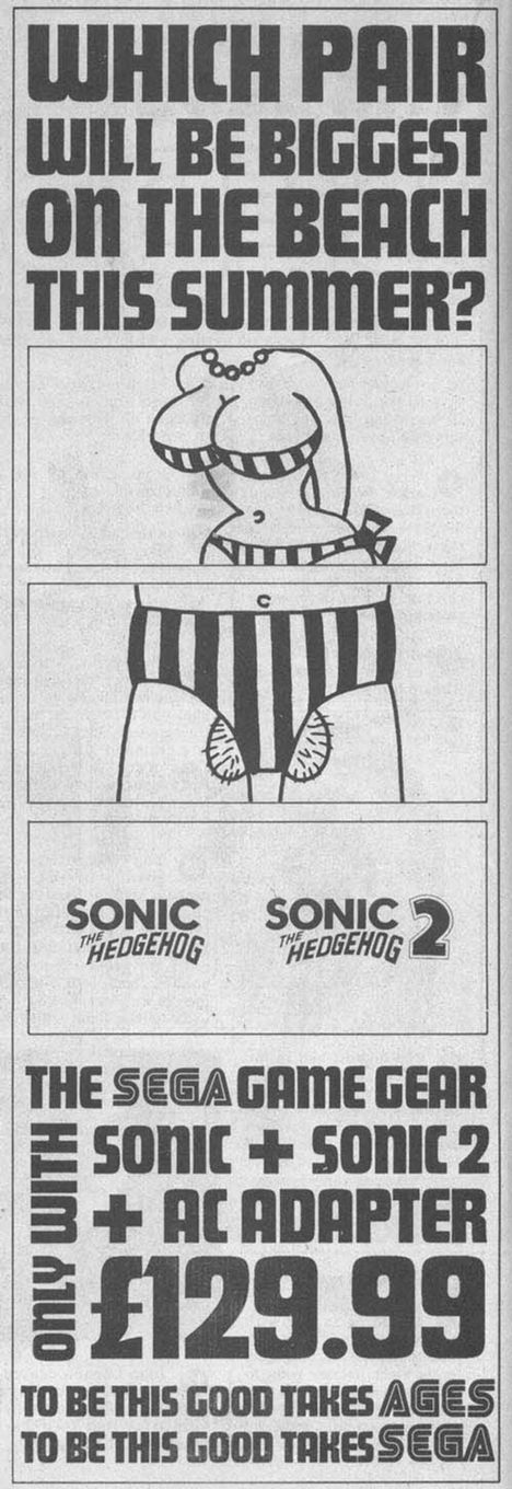 Los anuncios con contenido sexual de Sega