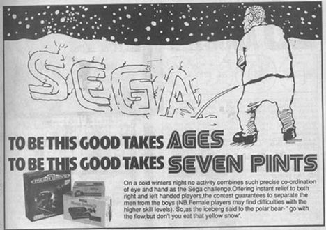 Los anuncios con contenido sexual de Sega
