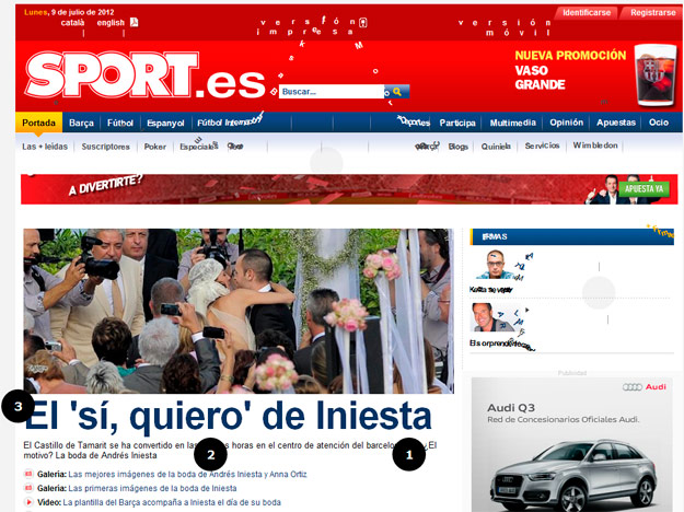 Diario Sport destruido