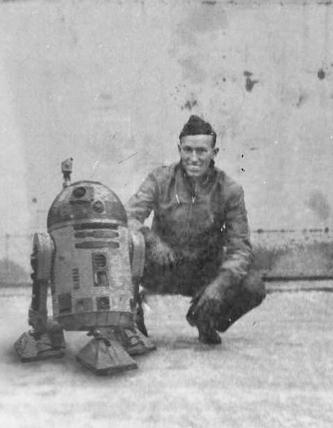 Imágenes históricas con personajes de Star Wars