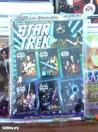 ¿Pero Star Wars y Star Trek no eran lo mismo?