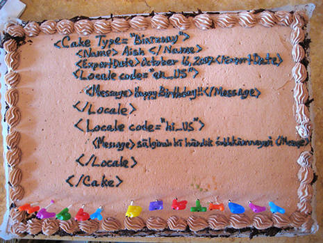 Tarta de cumpleaños para geeks
