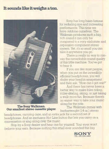Anuncios clásicos del Walkman de Sony Anuncios clásicos del Walkman de Sony