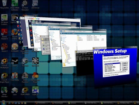 Windows 3.11 ejecutado sobre Windows Vista