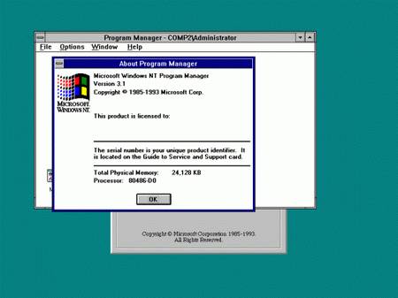 Windows NT 3.1