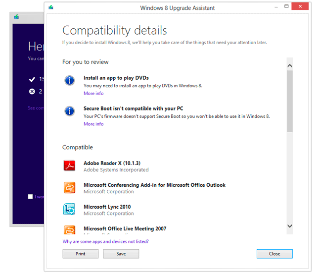 Asistente de actualización a Windows 8