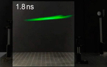 Observa el primer vídeo del haz de un láser moviéndose a través del aire