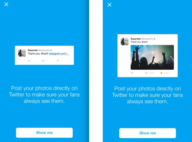 Twitter no quiere que enlacemos a Instagram en los mensajes que tuiteamos