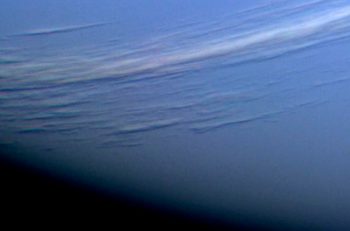 Las primeras imágenes que mostraron nubes en la atmósfera de Neptuno