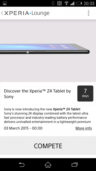 Sony revela por sorpresa el Xperia Z4 Tablet
