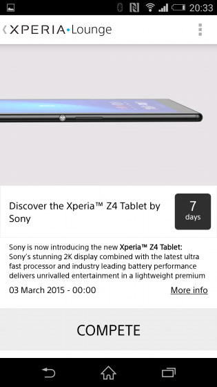 Sony revela por sorpresa el Xperia Z4 Tablet